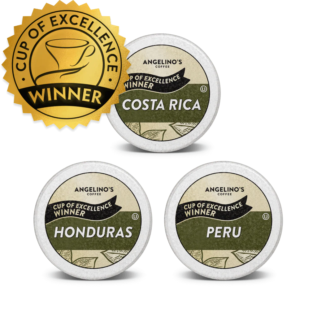 Cup of Excellence Variety | #1 Costa Rica, #1 Honduras, #1 Peru (12 cups)