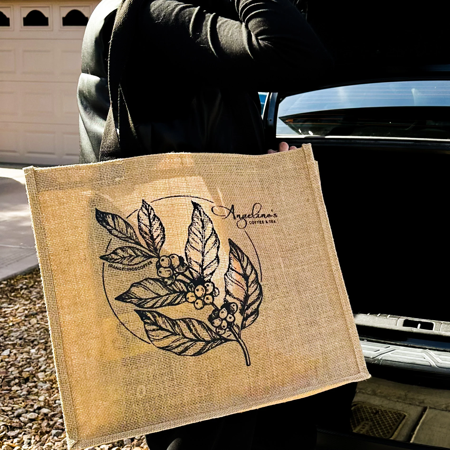 Jute Grocery Tote - Image 4